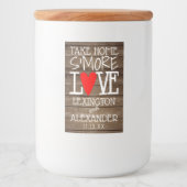 カントリー素朴・ウッドが愛の家を結婚取る フードラベル (正面)