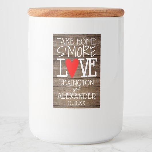 カントリー素朴・ウッドが愛の家を結婚取る フードラベル (正面)