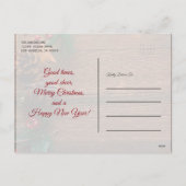 カントリー素朴・ウッド・メリーのクリスマス写真 シーズンポストカード (裏面)