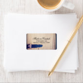 カントリー素朴・ウッド・ラッ結婚チの住所 シール (インサイチュ)