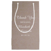 カントリー素朴・クラフト結婚の御厚意に感謝 スモールペーパーバッグ (正面)