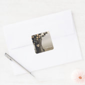 カントリー素朴・ツリー&ラモダンイツバ結婚ン スクエアシール (封筒)