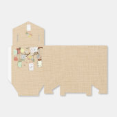 カントリー素朴・バーラップとメイスン・ジャーの好意ボックス フェイバーボックス (折り畳みなし)