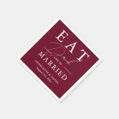 カントリー素朴・バ食べルガンディのドリンクとビー結婚したプ スタンダードカクテルナプキン (角)