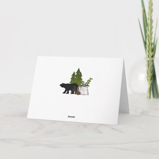 カントリー素朴・マウンテンが父の日を告げる カード (裏面)