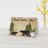 カントリー素朴・マウンテンが父の日を告げる カード (黄色い花)