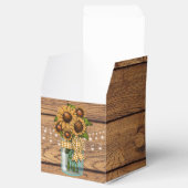 カントリー素朴・メイソンの瓶とヒマワリ フェイバーボックス (オープン)