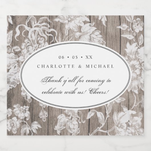 カントリー結婚ウェスタン感謝していズのお前 ビールラベル (シングルラベル)