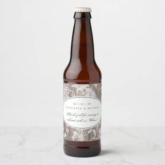 カントリー結婚ウェスタン感謝していズのお前 ビールラベル (正面)