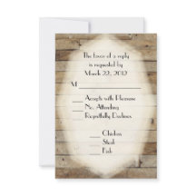 カントリー結婚ウッドのメニュー選択