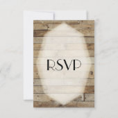 カントリー結婚ウッドのメニュー選択 出欠カード (裏面)