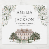 カントリー結婚サイドマナー スパークリングワインラベル (シングルラベル)