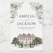 カントリー結婚サイドマナー ワインラベル (シングルラベル)