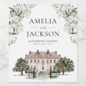 カントリー結婚サイドマナー ワインラベル (シングルラベル)