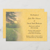 カントリー結婚サンセット 招待状 (正面/裏面)