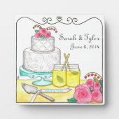 カントリー結婚シックまたはアニバーサリープラーク フォトプラーク (正面)