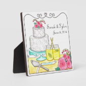 カントリー結婚シックまたはアニバーサリープラーク フォトプラーク (正面)