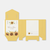 カントリー結婚ヒマワリ フェイバーボックス (折り畳みなし)