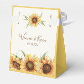 カントリー結婚ヒマワリ フェイバーボックス (裏面サイド)