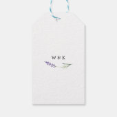 カントリー結婚ラベンダー ギフトタグ (裏面)