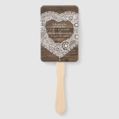 カントリー結婚・レース・ウッド・エフェクト・プログラムのファン ハンドファン (正面)