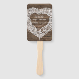 カントリー結婚・レース・ウッド・エフェクト・プログラムのファン ハンドファン