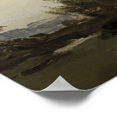 カントリー絵画ランドスケープのヴィンテージムーディウォールアート ポスター (角)