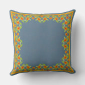 カントリー縁どマリーゴールド枕、クッション クッション (裏面)