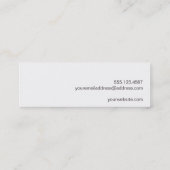 カントリー自然風化素朴ターコイズウッド スキニー名刺 (裏面)