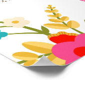 カントリー花パーティー歓迎 ポスター (角)