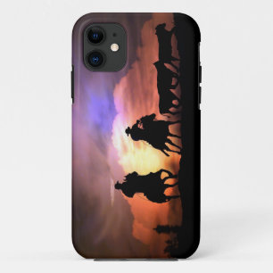 カントリー西カウボーイキャトルドライブ iPhone 11 ケース