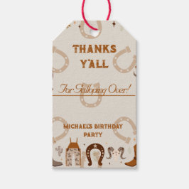 カントリー西カウボーイホースシュー ギフトタグ