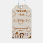 カントリー西カウボーイホースシュー ギフトタグ (正面)