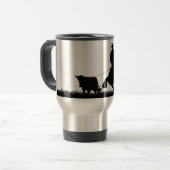 カントリー西カウボーイホースローピングステア トラベルマグ (正面左)