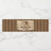 カントリー西カウボーイ赤ちゃんシャワー ペットボトルラベル (シングルラベル)