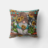 カントリー西格言ひまわりターコイズストーンテ クッション (裏面)