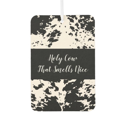 カントリー西部の牛のパターン車の空気フレッシュ カーエアーフレッシュナー (正面)