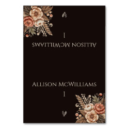 カントリー西部の結婚式の花 – 家禽 テーブルナンバー