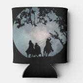 カントリー西部カウボーイズと満月ローピング 缶クーラー (裏面)