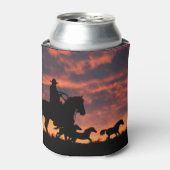 カントリー西部カウボーイホースラウンドアップ 缶クーラー (缶正面)