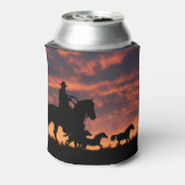 カントリー西部カウボーイホースラウンドアップ 缶クーラー (缶裏面)