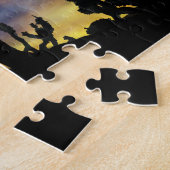 カントリー西部カウボーイローピングステア ジグソーパズル (側面)