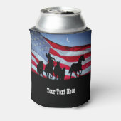 カントリー西部カウボーイロープの馬 缶クーラー (缶裏面)