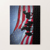 カントリー西部カウボーイワイルドウズアメリカ ジグソーパズル (縦)