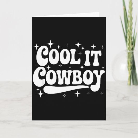 カントリー西部風皮肉な名言ギフト 夏 カード (正面)