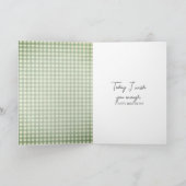 カントリー誕生日デイジーブーケ カード (内部)