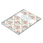 カントリー調の可愛い鶏たち ノートブック (左側)