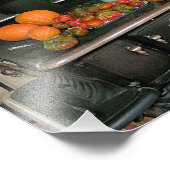 カントリー調理師ストーブ写真プリント フォトプリント            (角)