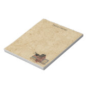 カントリー赤いサルトボックス、黒いカラス、私はプリムスが大好き ノートパッド (回転)