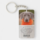 カントリー軽素朴木材 |ペット写真記念館 キーホルダー (正面)